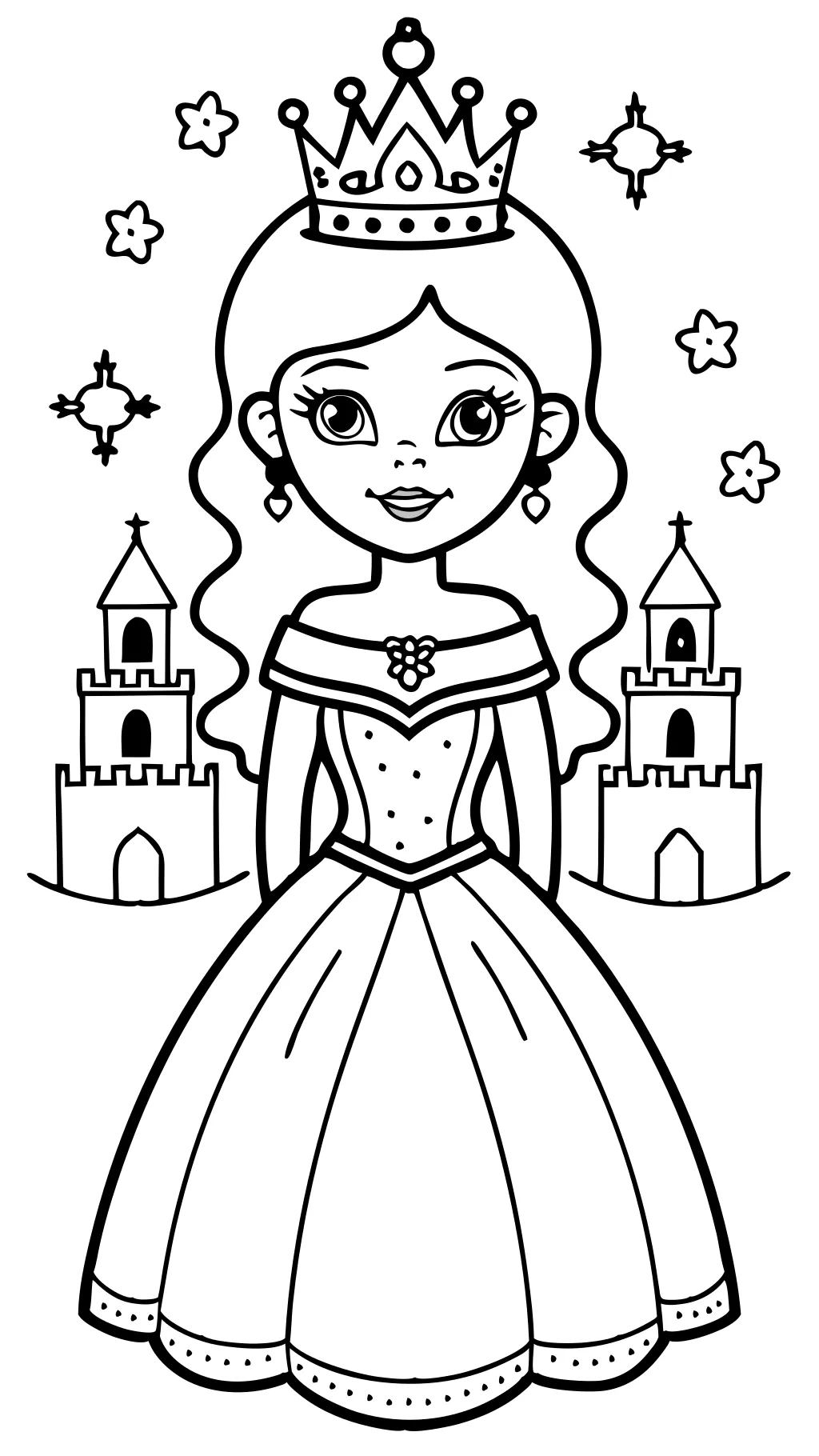 coloriages de la princesse